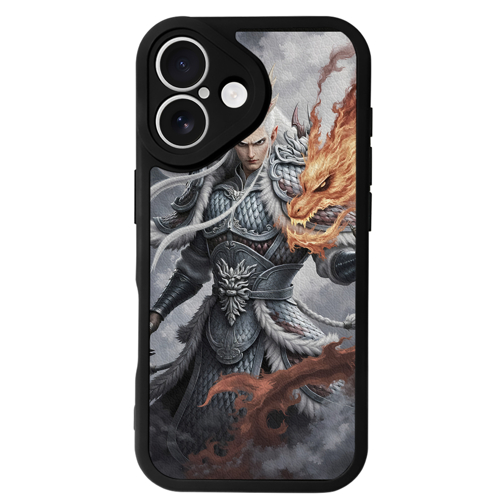 （画像用） Ne Zha 2 ナタ 魔童の大暴れ 【iPhone 16シリーズ対応】シリコンスマホケース（レザー調） 材質：シリコン